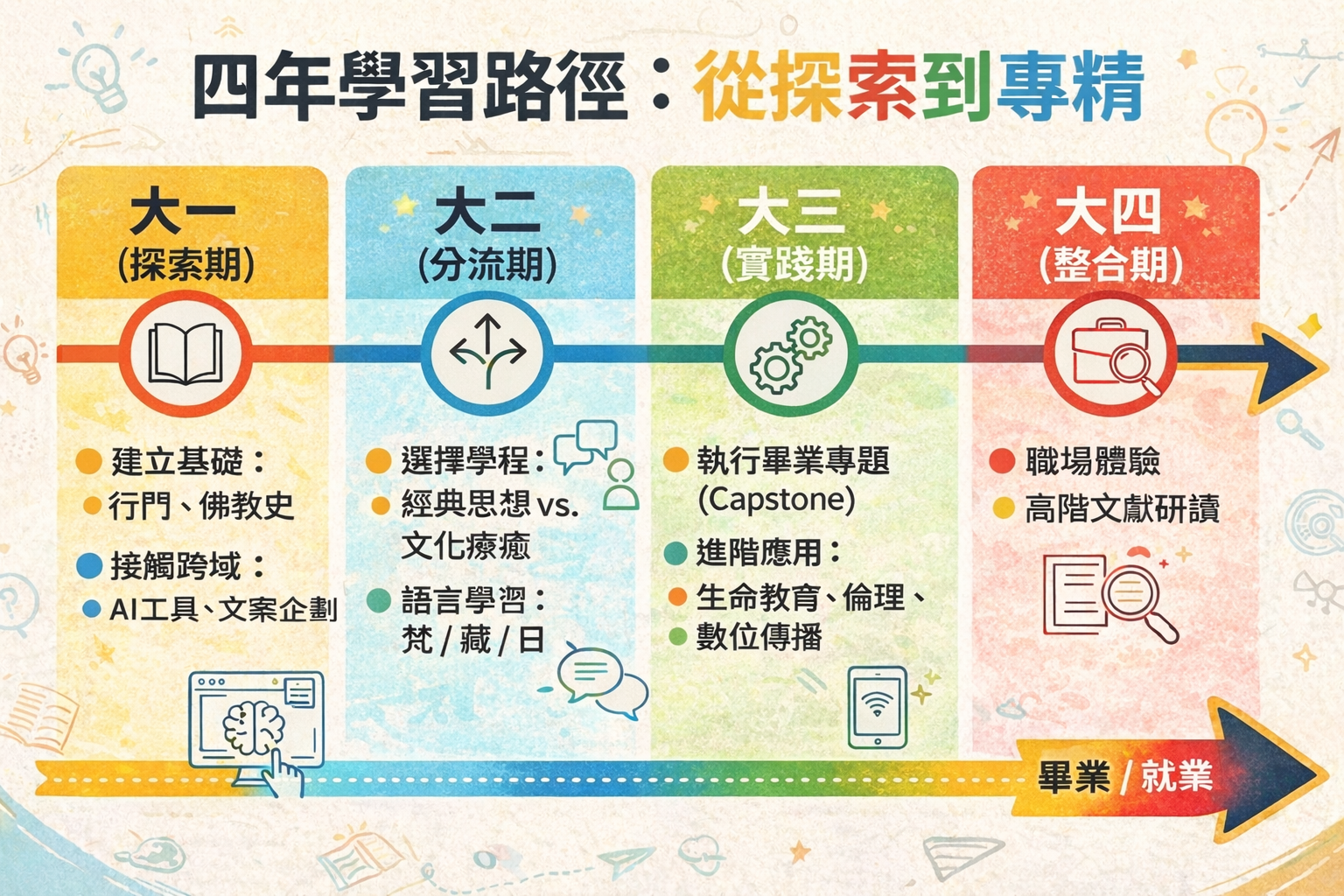 四年學習路徑圖